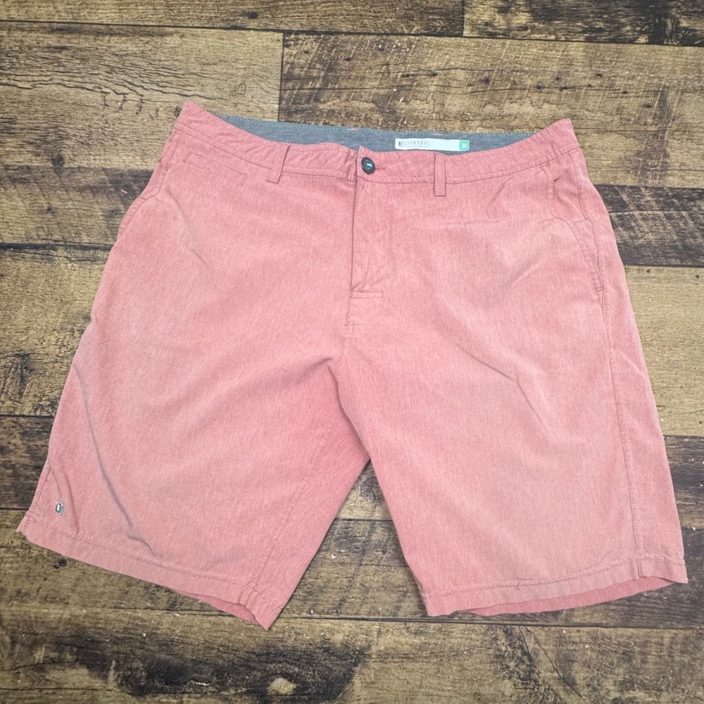 Linksoul Golf Shorts‎ Flat Front Hybrid Casual Walk Shorts Size 38
